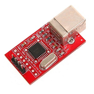 Punainen USB-RS232 TTL adapteri